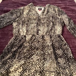 Vince camuto animal print dress size 12
